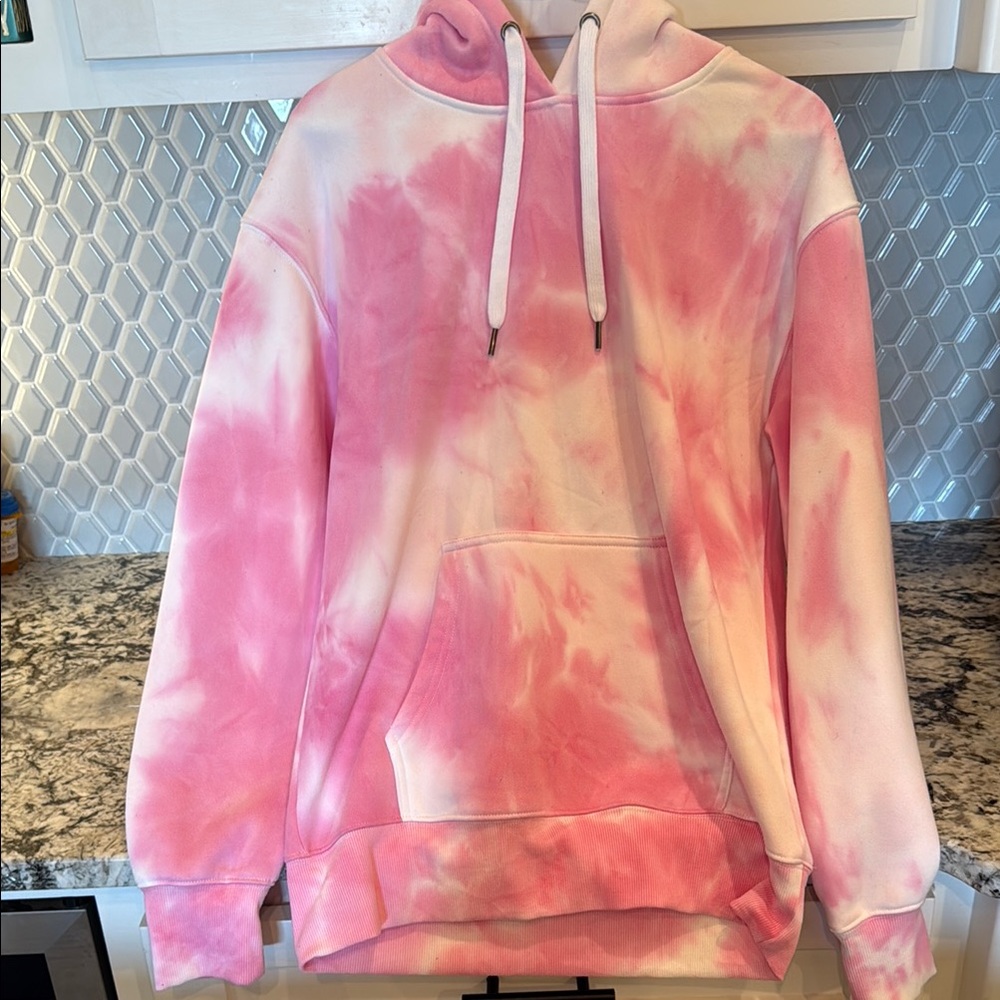 Pink Tie-Dye Hoodie